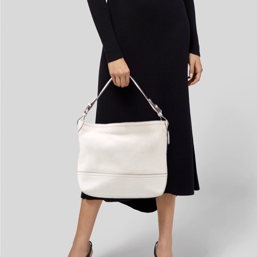 COACH 1941 White Leather Bucket Bag